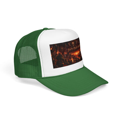 Foam Trucker Hat — Dark Fantasy 'Satanic' Apocalypse Graphic Cap