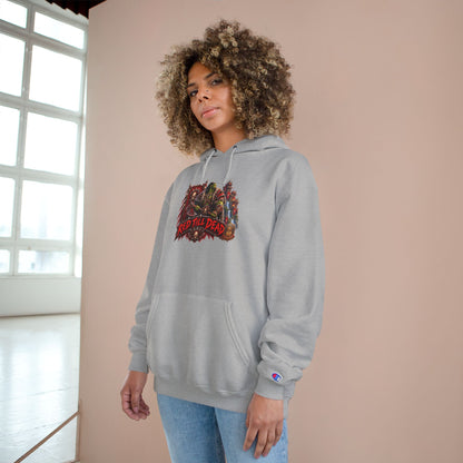 Champion Hoodie — 'Red 'Til Dead' Graphic Pullover