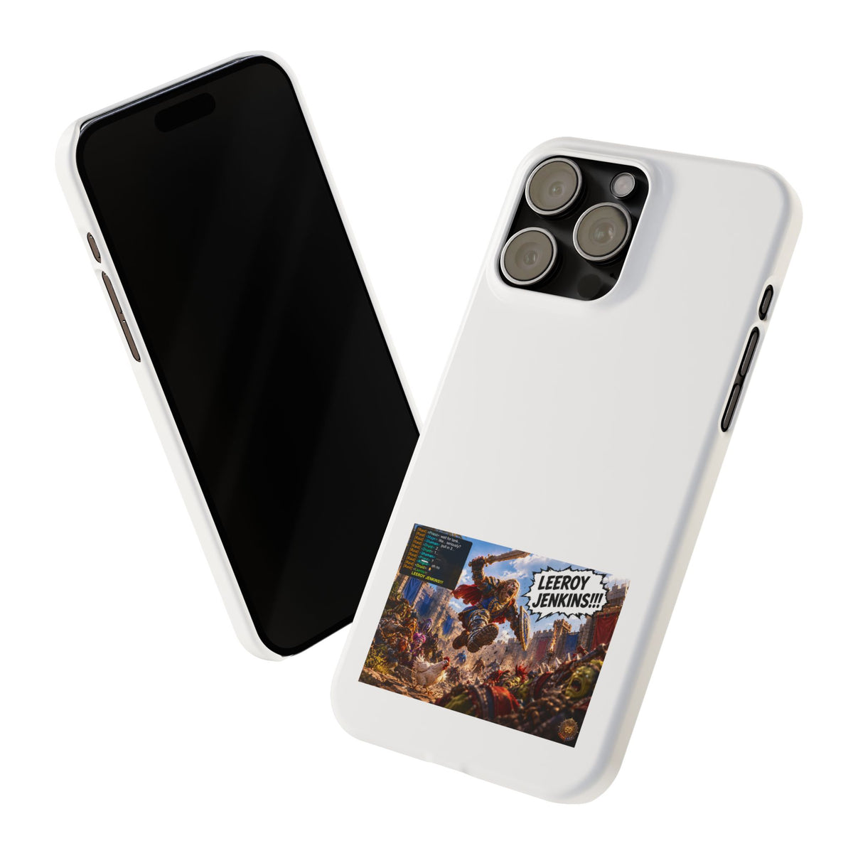 Slim Phone Case — 'Leeroy Jenkins!' Gaming Meme Design
