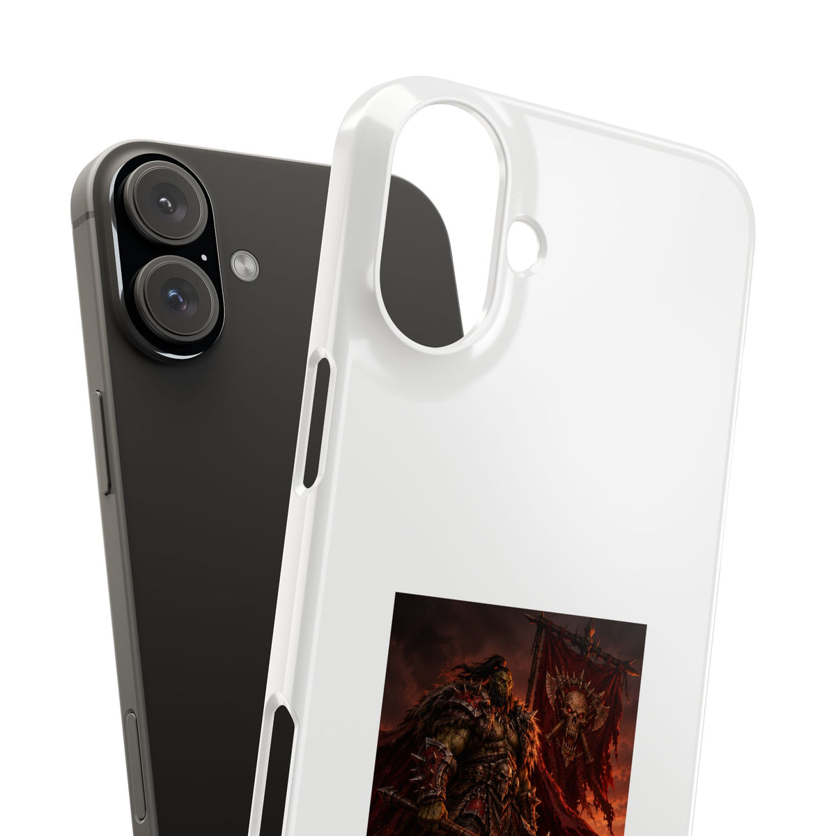 Slim Phone Case — Dark Viking Warrior 'Sixty Forever' Graphic