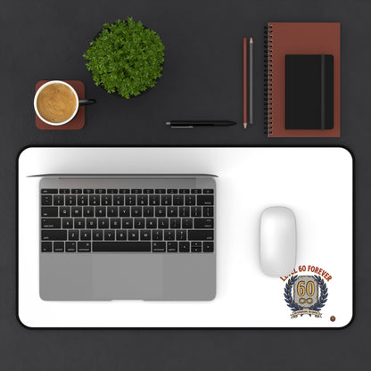 Desk Mat - 'Level 60 Forever' 60th Birthday Celebration Gaming Desk Pad