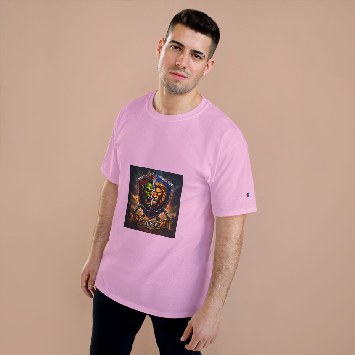 Champion T-Shirt - "Victory Forever" Fantasy Shield Gamer Tee