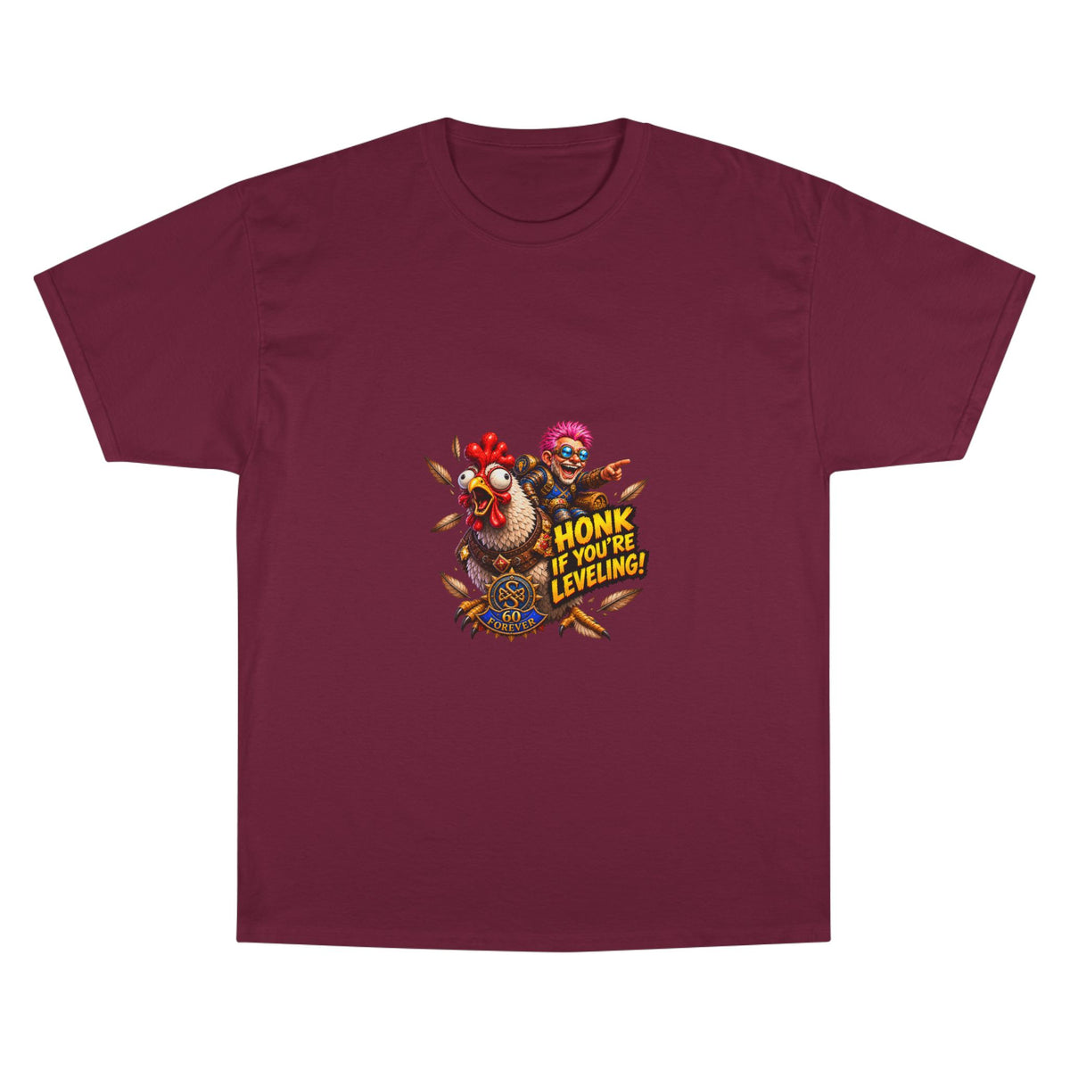 Gamer Chicken "Honk If You’re Leveling" T‑Shirt