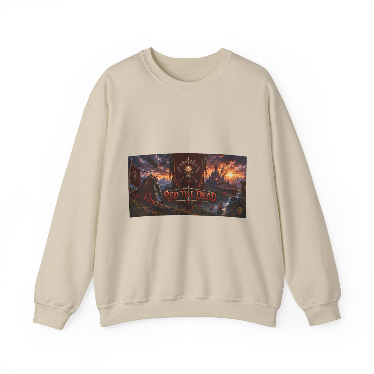Crewneck Sweatshirt — Red Dead Scenic Game Logo Graphic
