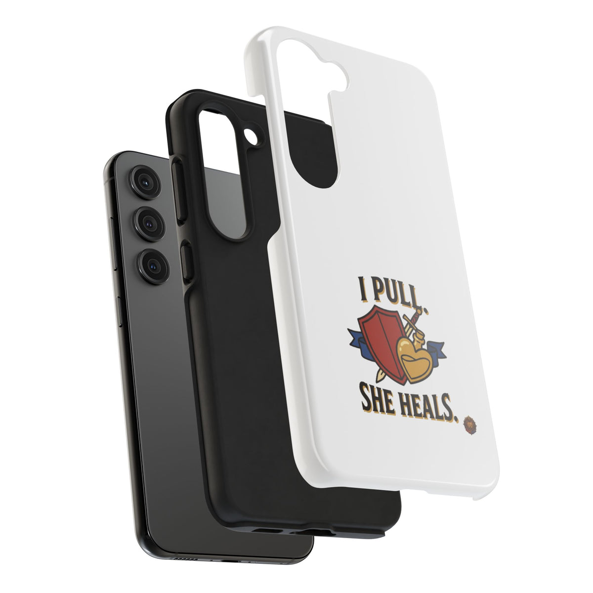 Phone Case — "I Pull, She Heals" RPG Couple Gaming Protective Case