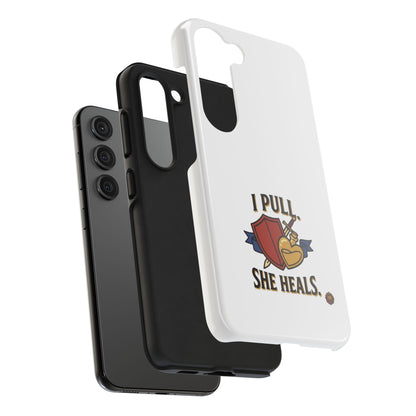 Phone Case — "I Pull, She Heals" RPG Couple Gaming Protective Case