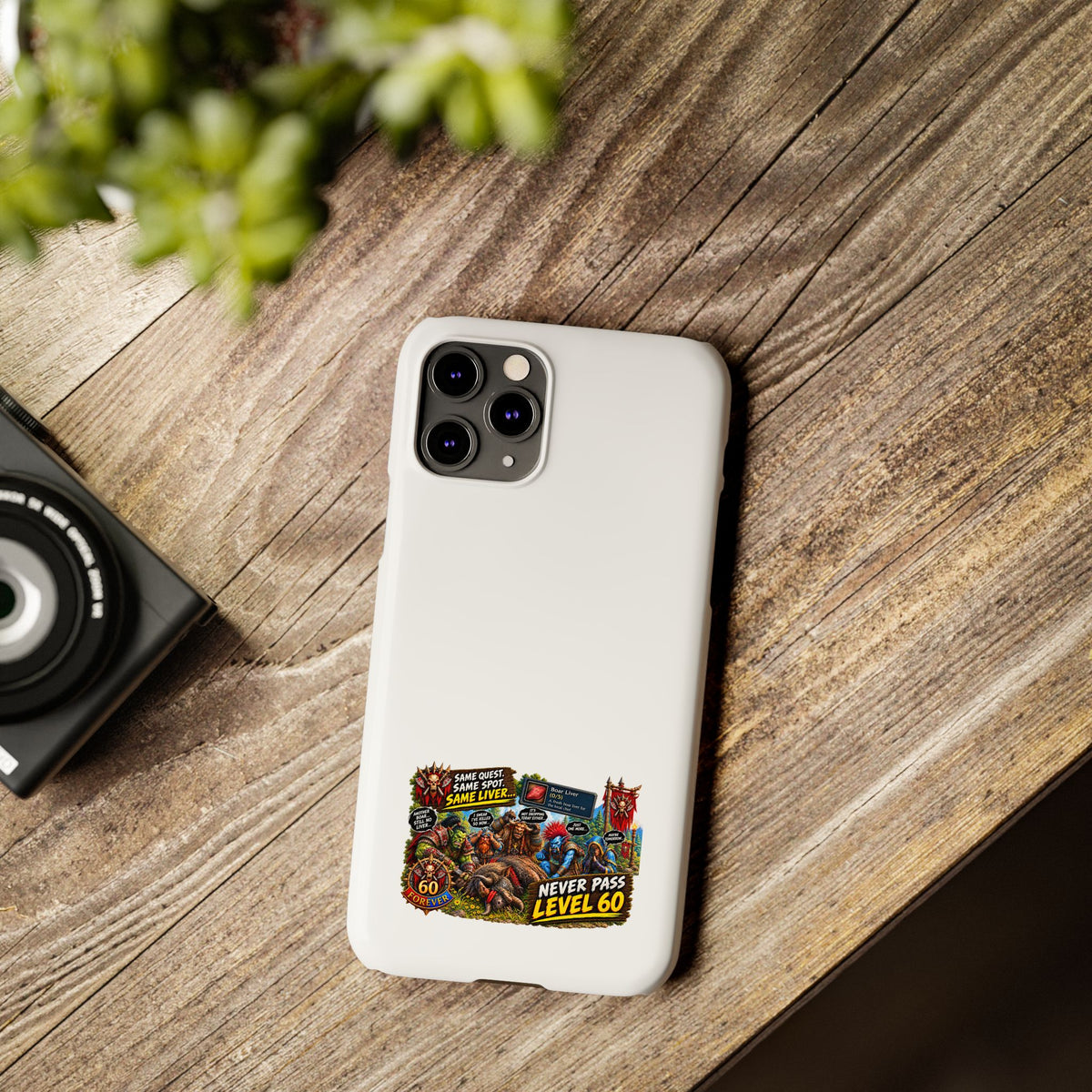 Level 60 Gamer Collage Slim Phone Case