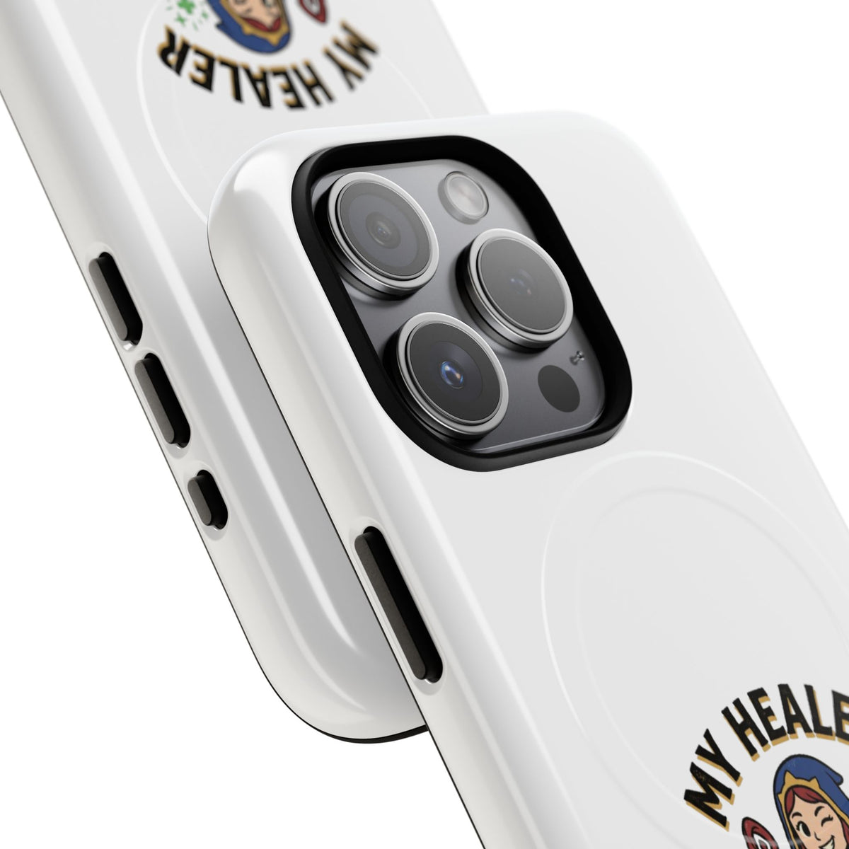 Phone Case — “My Healer Is My Wife” Cute RPG Healer Design, Tough Magnetic Protective Case