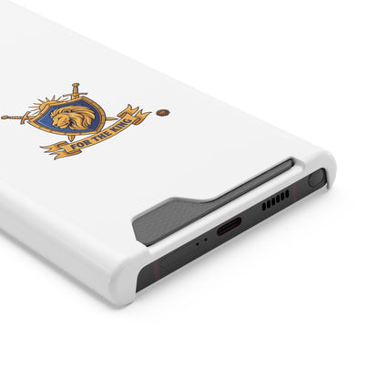 Lion Crest Phone Card Case — 'For The King' Slim Wallet Phone Case