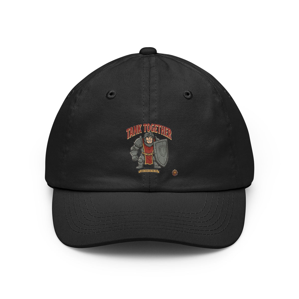 Think Together Dad Hat — Vintage Shield Emblem Baseball Cap