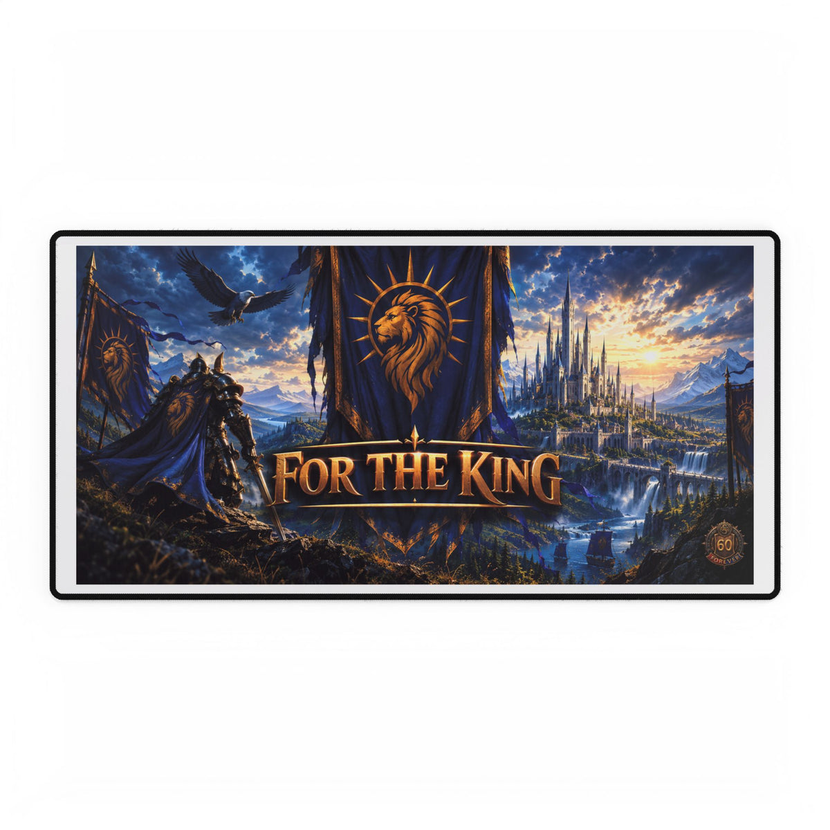 For The King Gaming Desk Mat — Epic Fantasy Mousepad