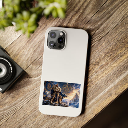 Viking Warrior Slim Phone Case — Norse Saga Art