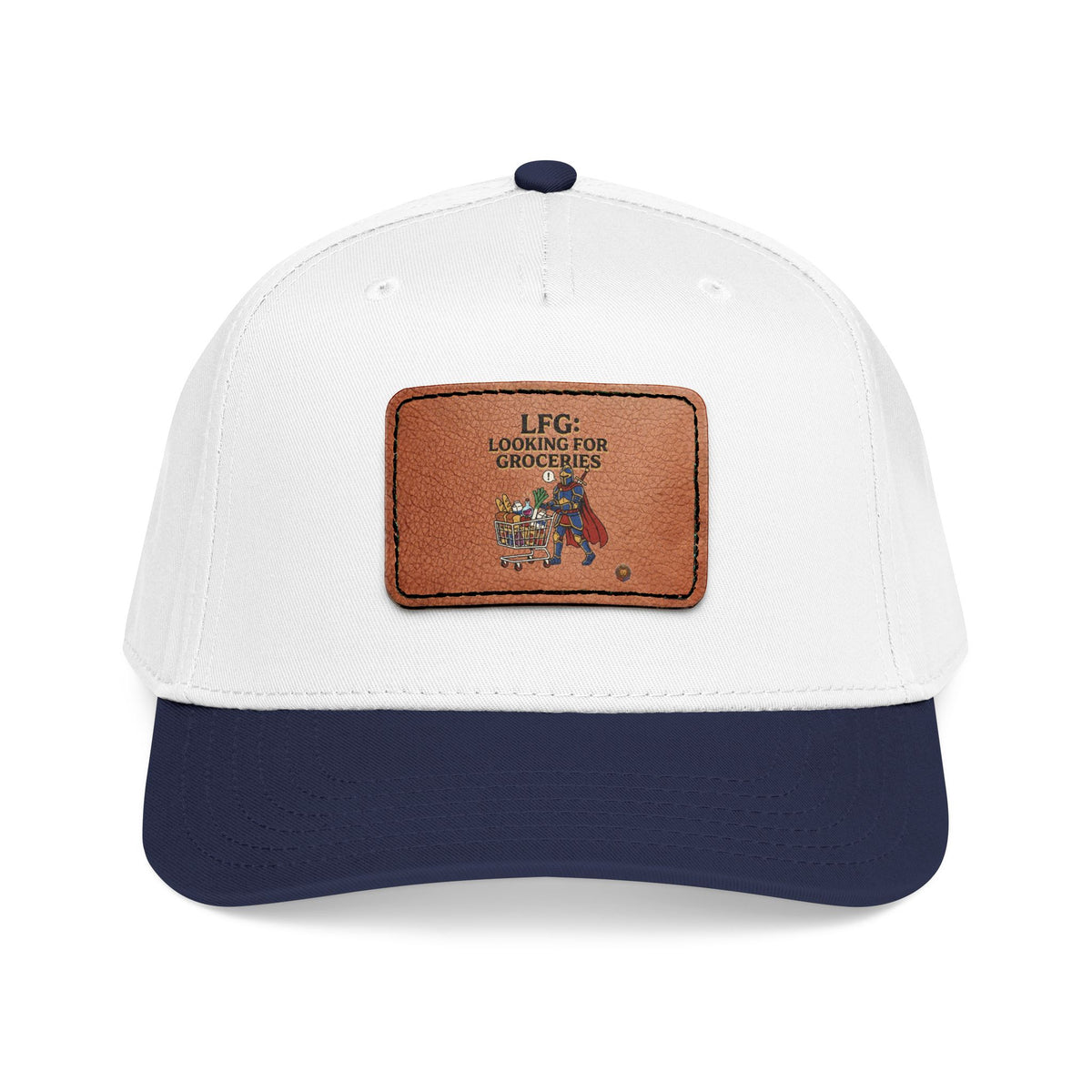 Leather Patch Baseball Cap — 'Need More Greens' Garden Hat