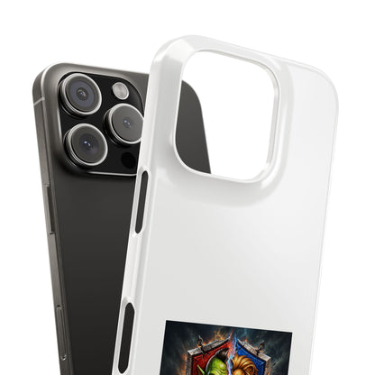 Slim Phone Case — Fantasy Shield Orc & Lion Crest "Sixty Forever"