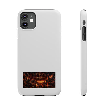 Slim Phone Case — Dark Fantasy Cityscape "Soft Panic" Design