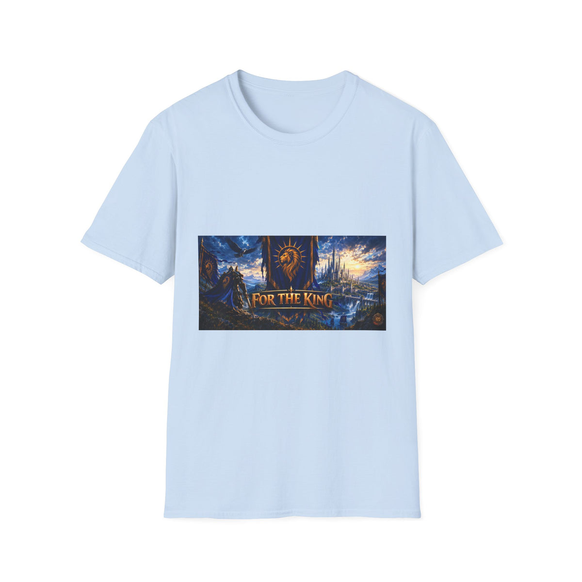 For The King Banner T-Shirt — Fantasy Banner Gaming Tee
