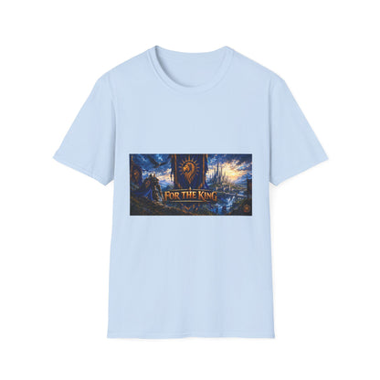 For The King Banner T-Shirt — Fantasy Banner Gaming Tee