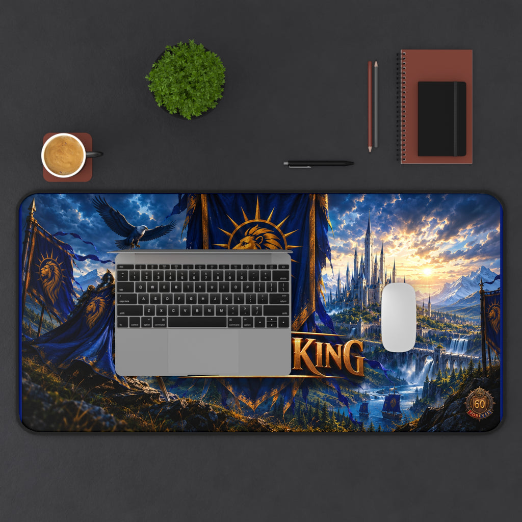 For The King Gaming Desk Mat – Fantasy Castle Mousepad for PC & Desk