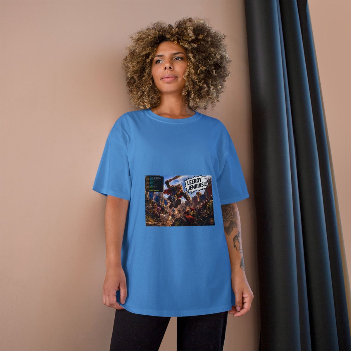 Leroy Jenkins Battle Meme T-Shirt