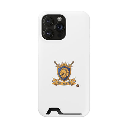 Lion Crest Phone Card Case — 'For The King' Slim Wallet Phone Case