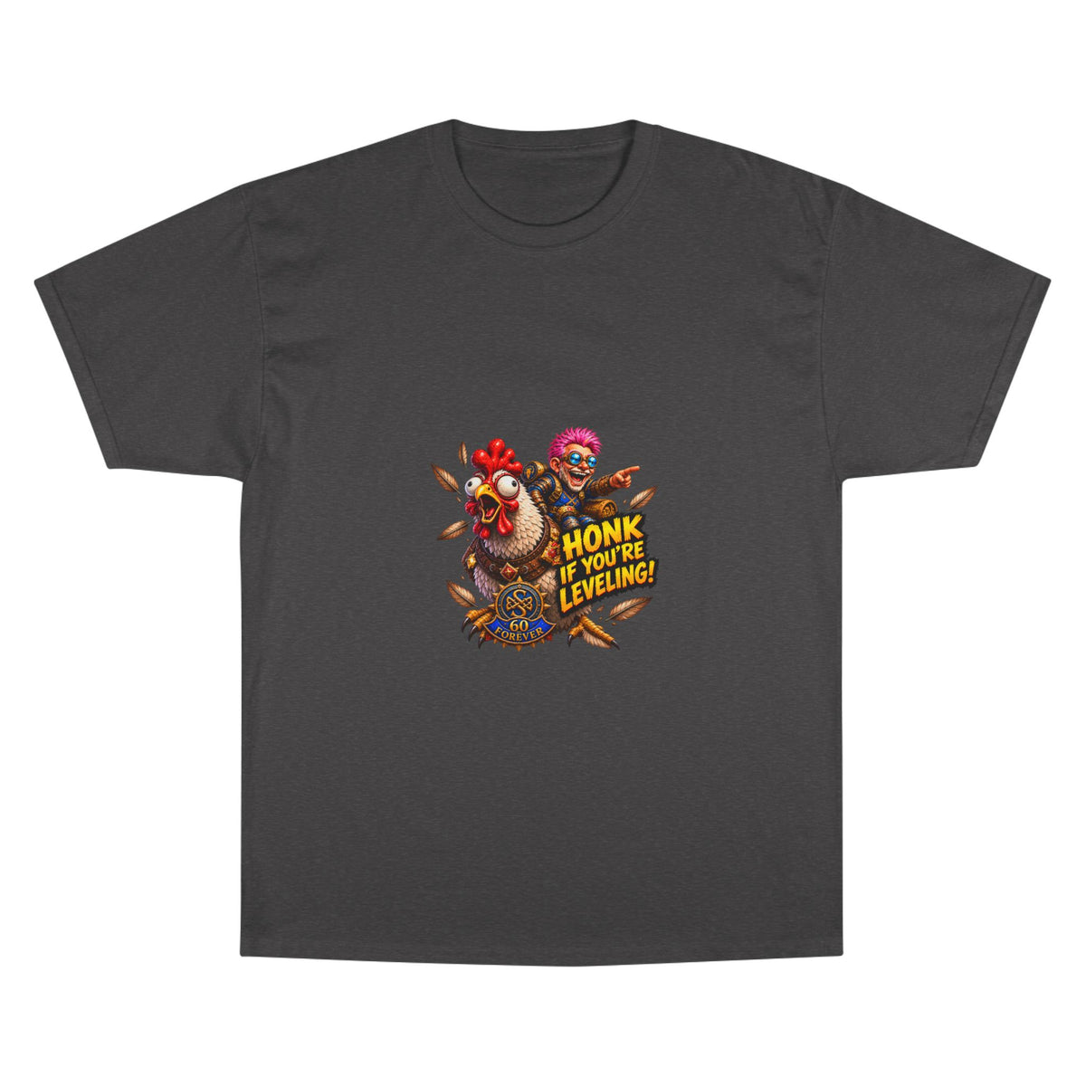 Gamer Chicken "Honk If You’re Leveling" T‑Shirt