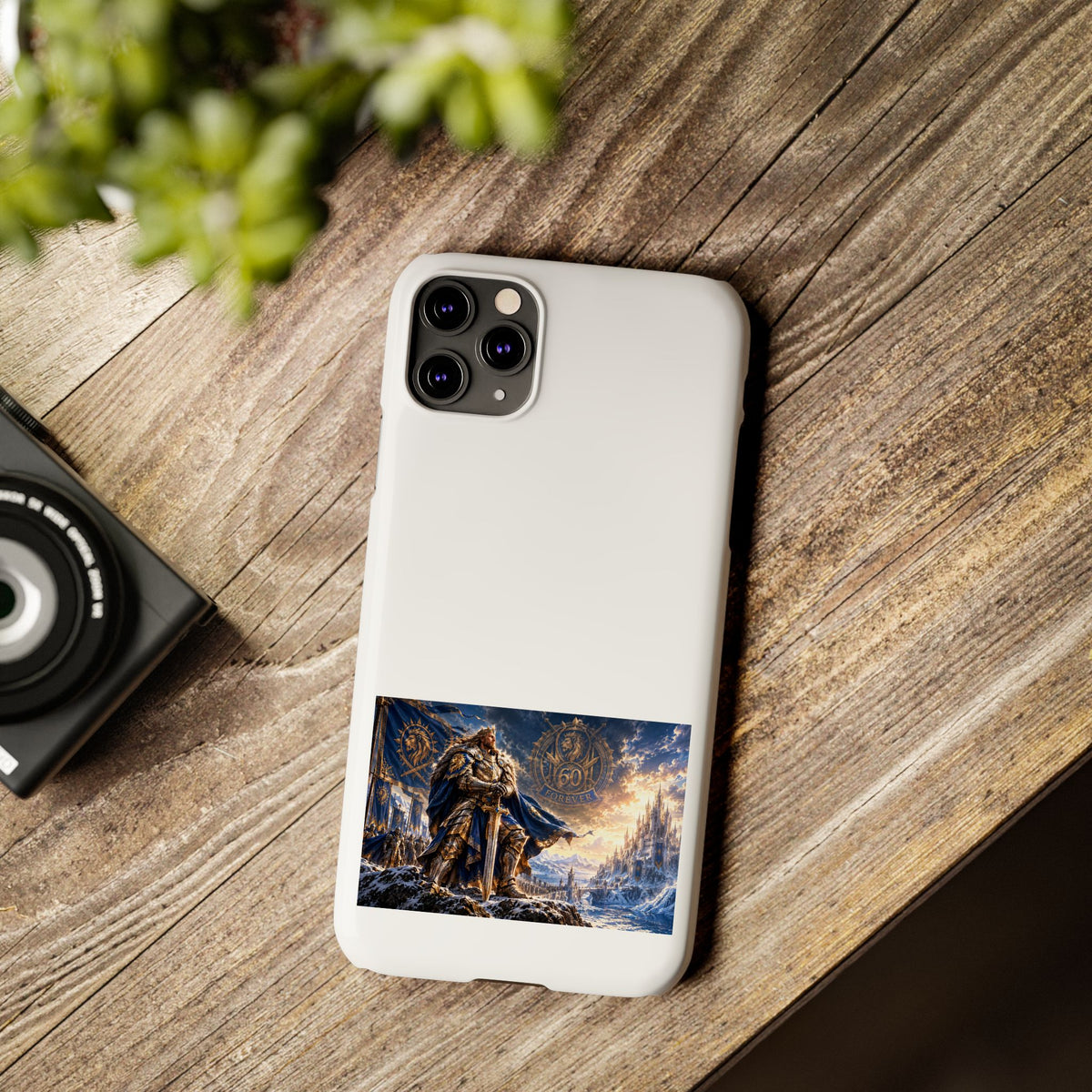 Viking Warrior Slim Phone Case — Norse Saga Art