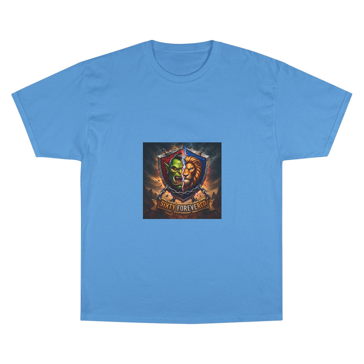 Champion T-Shirt - "Victory Forever" Fantasy Shield Gamer Tee