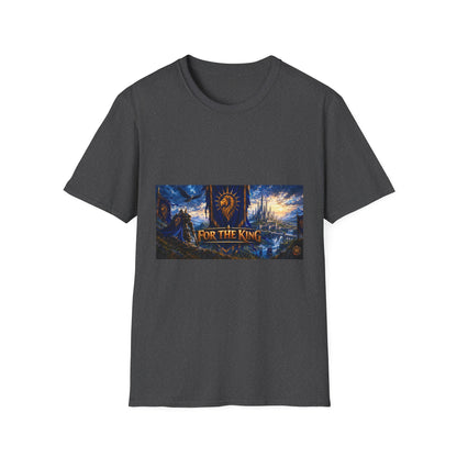 For The King Banner T-Shirt — Fantasy Banner Gaming Tee