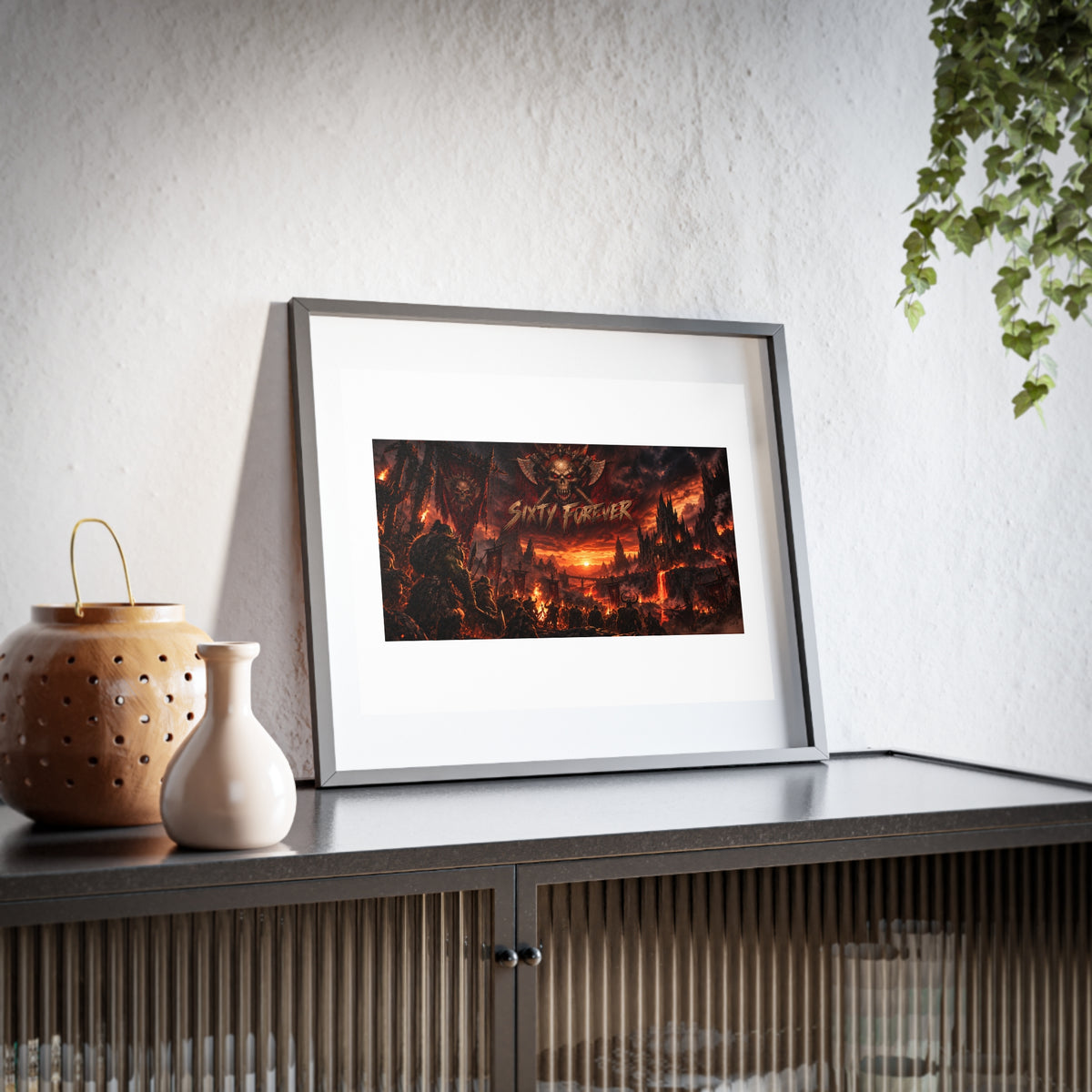 Framed Poster — Dark Fantasy 'Sinner' Matte Art Print