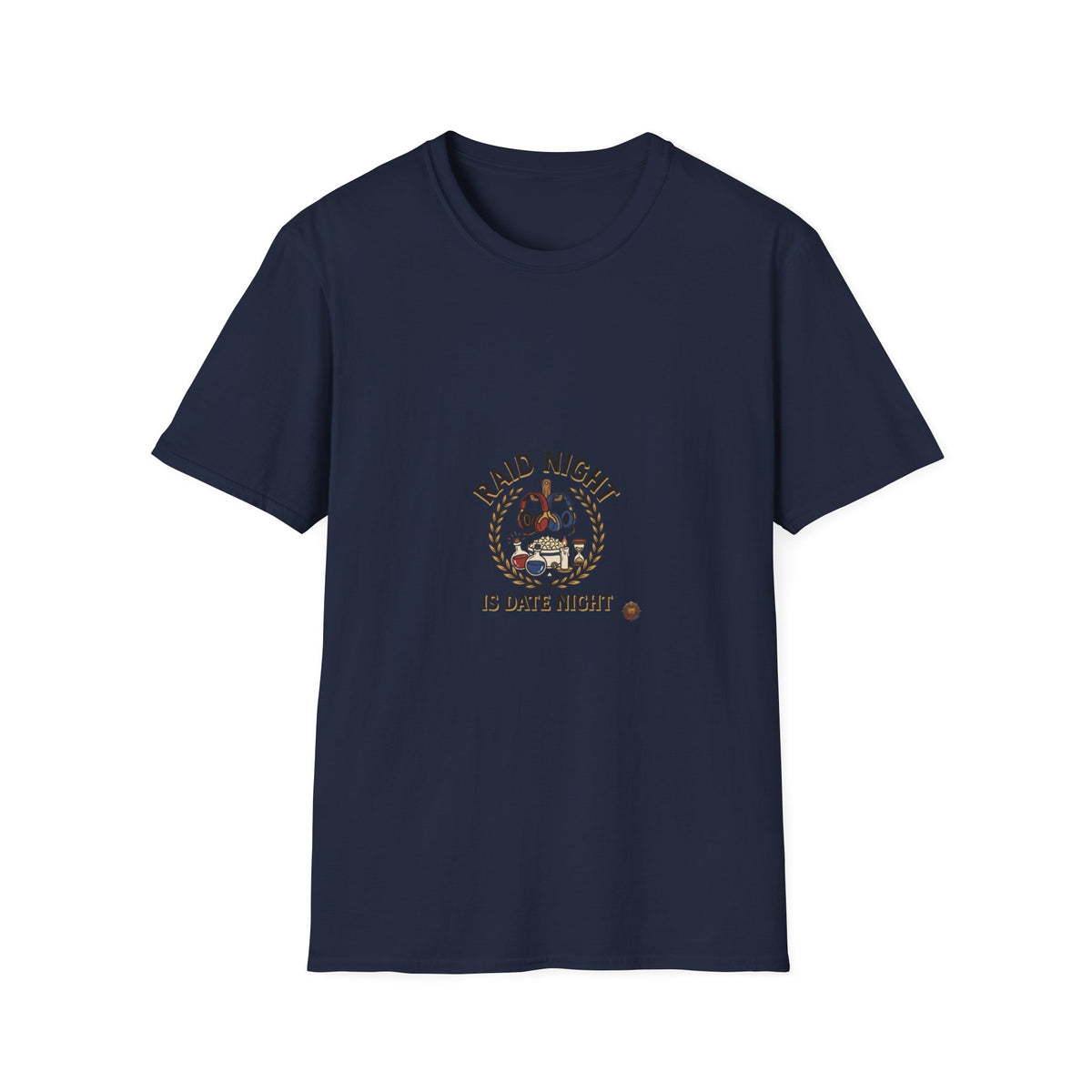 Raid Night Is Date Night T-Shirt — Military Skull Crest Graphic Tee