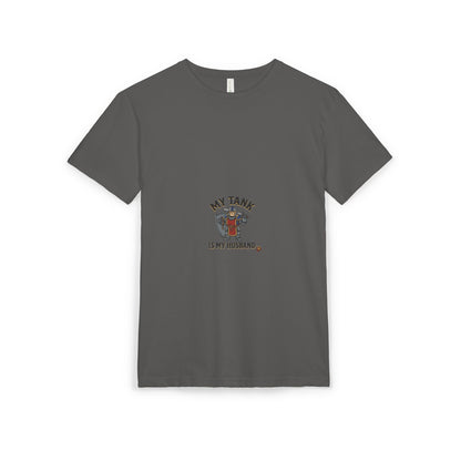 T-Shirt — "My Tank Is My Husband" Cute Military Tank Graphic Tee