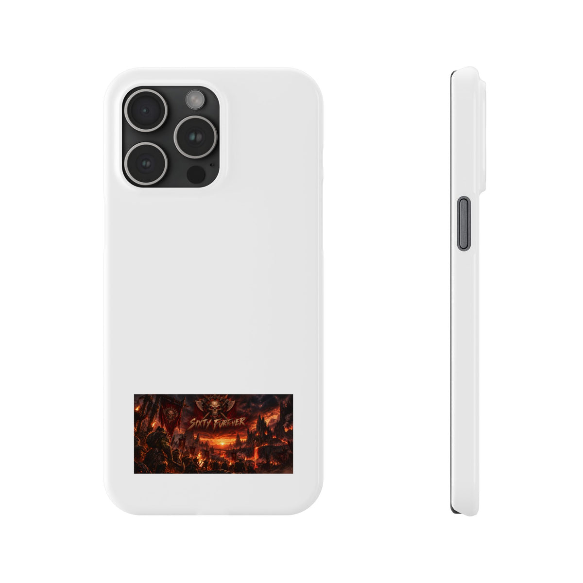 Slim Phone Case — Dark Fantasy Cityscape "Soft Panic" Design