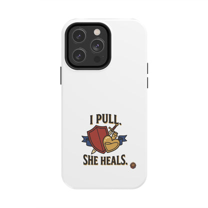 Phone Case — "I Pull, She Heals" RPG Couple Gaming Protective Case