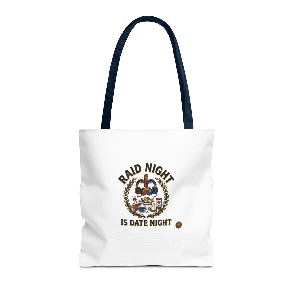 Raid Night Is Date Night Tote Bag — Military Police Themed Canvas Tote