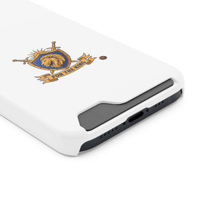 Lion Crest Phone Card Case — 'For The King' Slim Wallet Phone Case