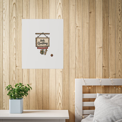 BRB Questing Poster — "Back Before the Raid" RPG Gaming Wall Art