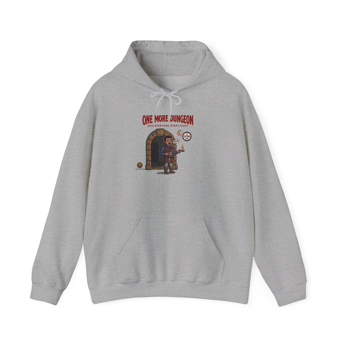 Hoodie – 'Said Everyone, Every Night' Retro Dungeon Gamer Graphic Hoodie