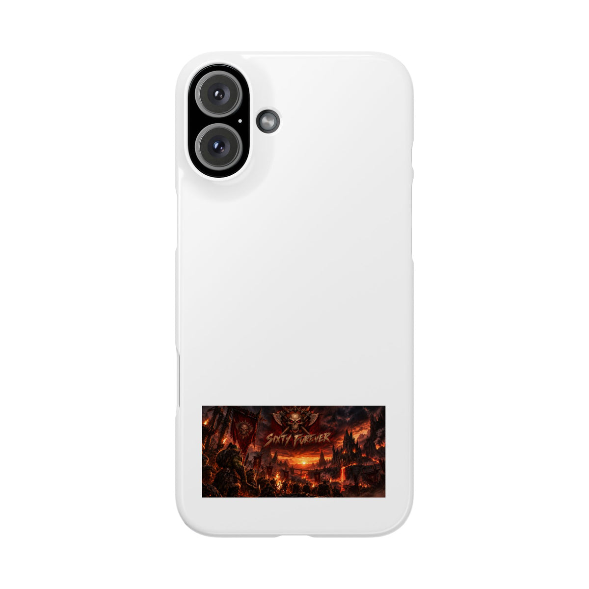 Slim Phone Case — Dark Fantasy Cityscape "Soft Panic" Design