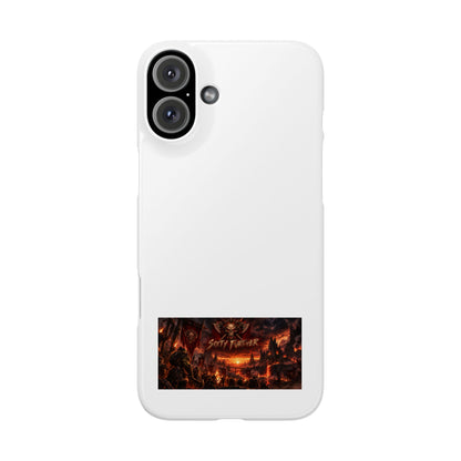 Slim Phone Case — Dark Fantasy Cityscape "Soft Panic" Design