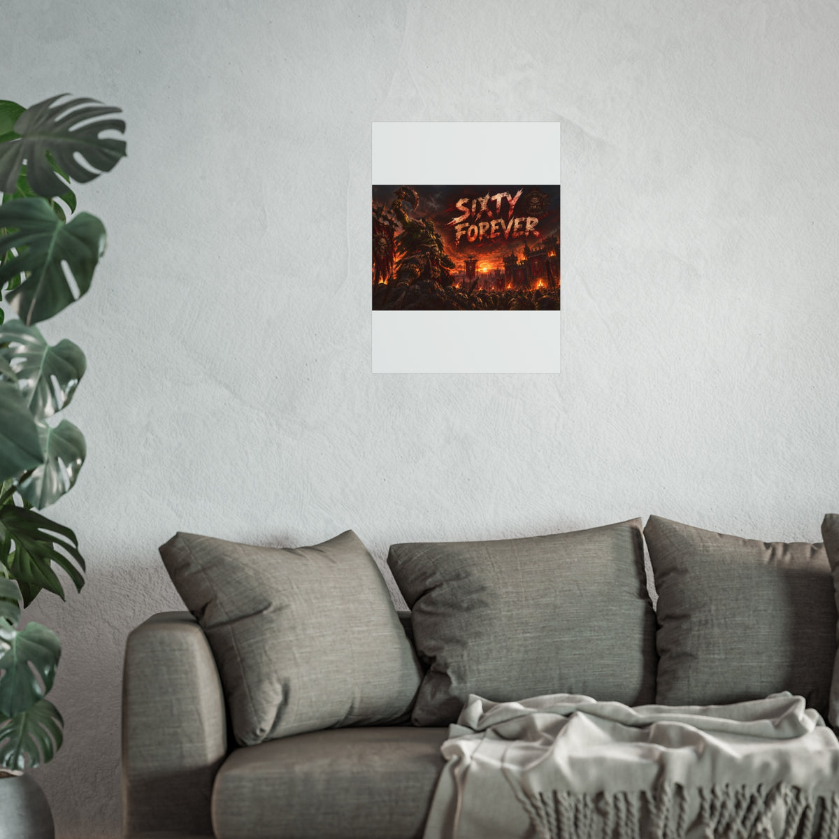 Sixty Forever War-Art Poster — Dark Fantasy Fine Art Print