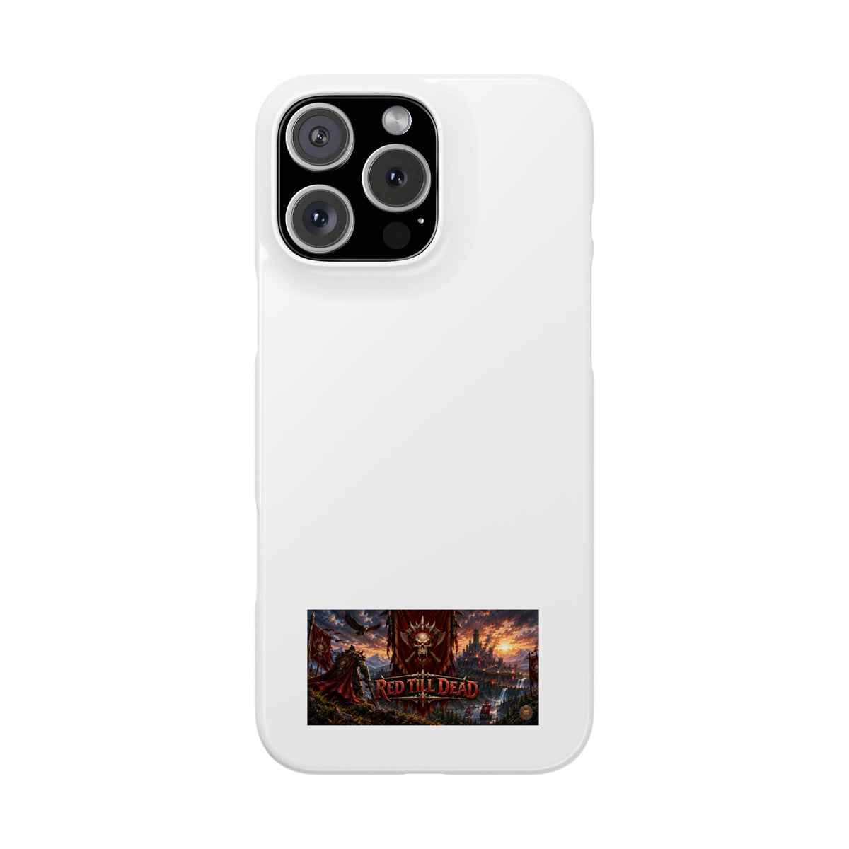 Slim Phone Case — Red Dead Scenic Logo Design