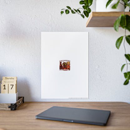 Vintage Pin-Up Game Poster Gloss Print — "Can't Move Out Of The Way If You're Lovin' My Shot"