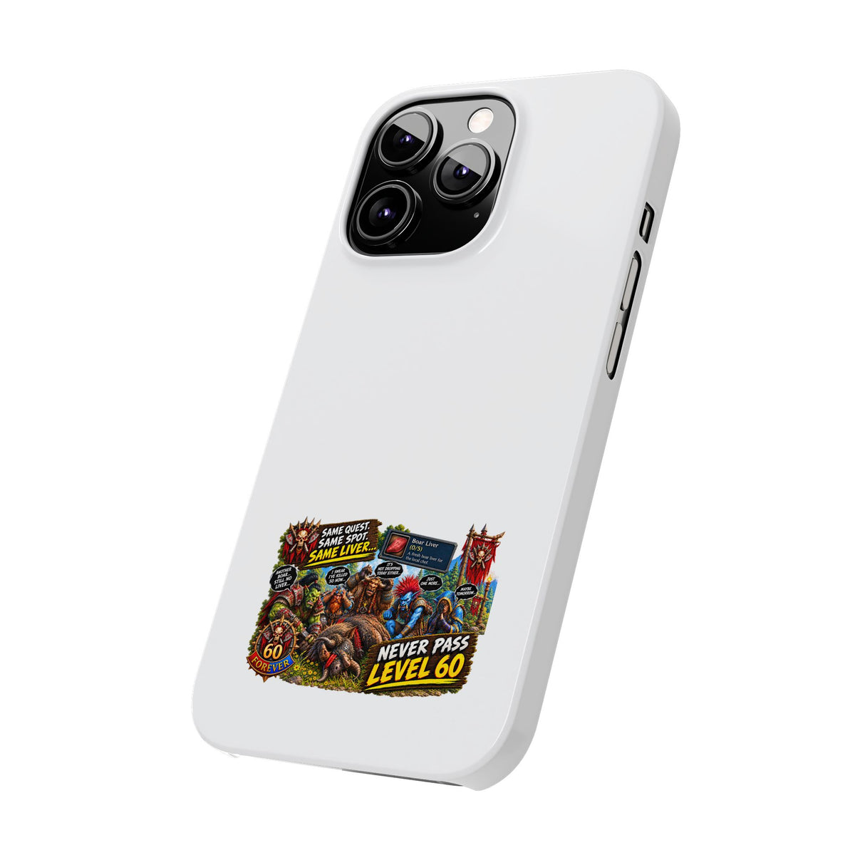 Level 60 Gamer Collage Slim Phone Case