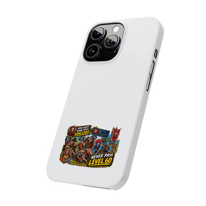 Level 60 Gamer Collage Slim Phone Case