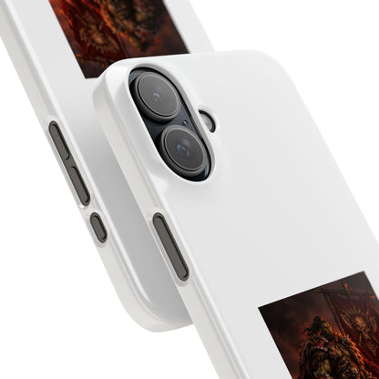 Slim Phone Case — Dark Viking Warrior 'Sixty Forever' Graphic