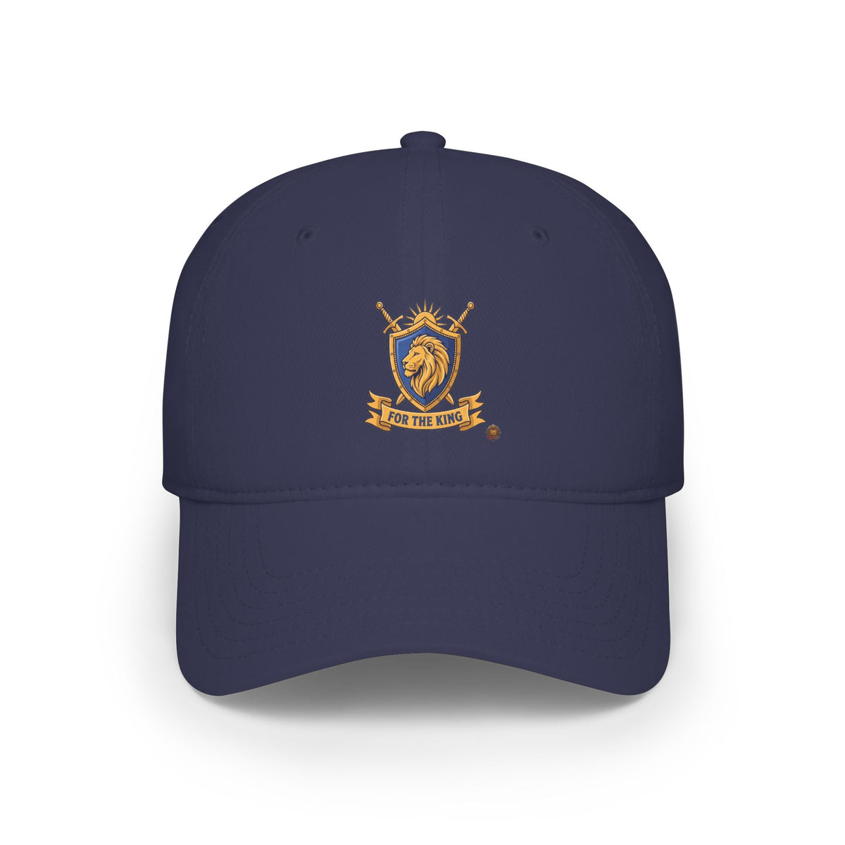 Lion Crest Cap — "For The King" Low Profile Baseball Hat