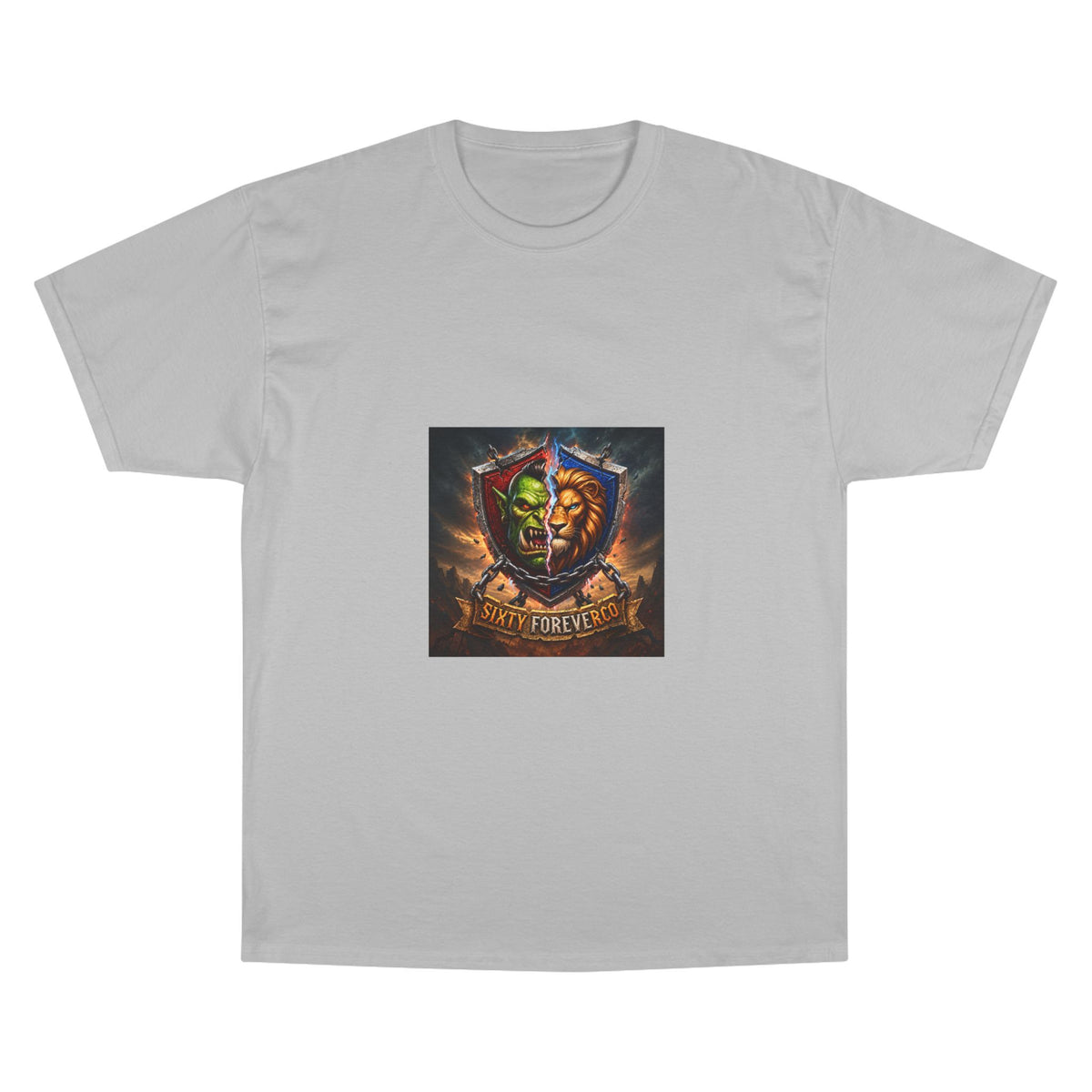 Champion T-Shirt - "Victory Forever" Fantasy Shield Gamer Tee