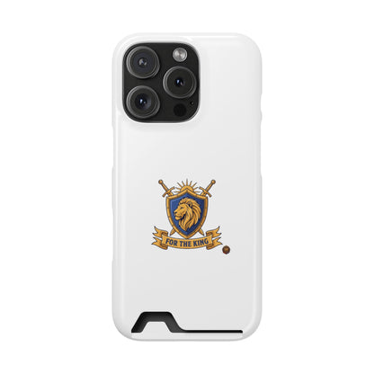 Lion Crest Phone Card Case — 'For The King' Slim Wallet Phone Case