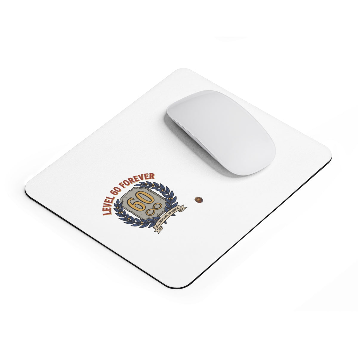 60th Birthday Mouse Pad — "Level 60 Forever" Gaming-Style Desk Mat