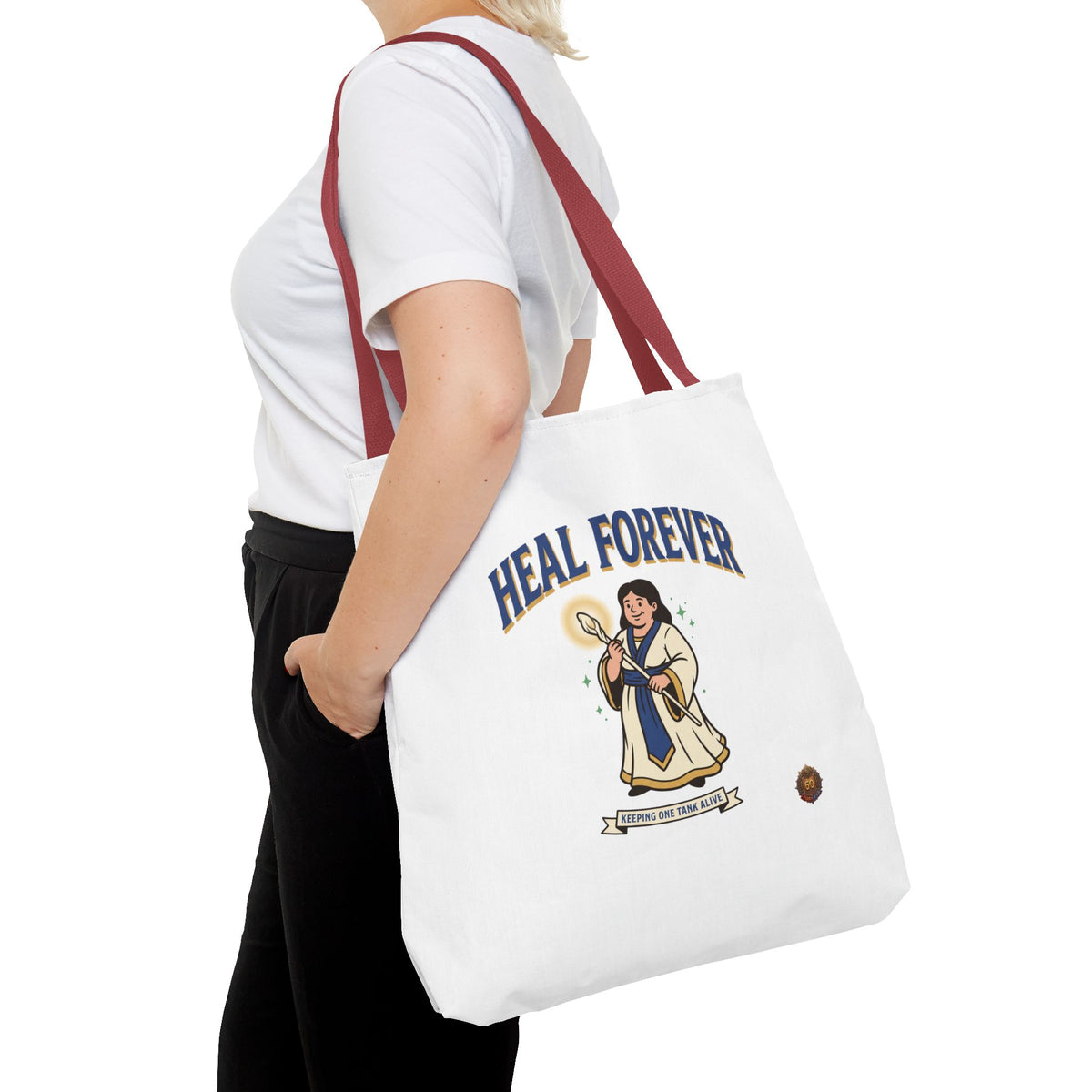 Heal Forever Tote Bag — Cute Cleric RPG Healing Illustration Tote